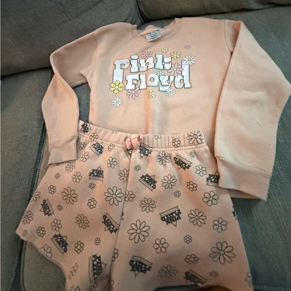 Pink Floyd Kids Pajama Set - Light Pink